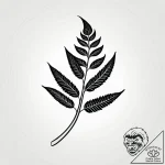 Tattoo sketch, delicate thin line fern leaf c… – style Jagger Old – tattoo sketch (09.11.2025 19:03)