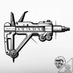 Vernier caliper, a tool for precise measureme… – style Jaeger Simple – tattoo sketch (09.11.2025 19:10)