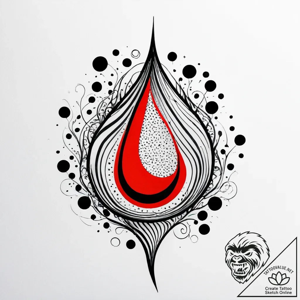 A whimsical bubble in water, ephemeral,, arti... - style Jagger Old - tattoo sketch (09.11.2025 19:16)