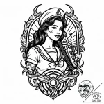 с‚р°с‚сѓрёсђрѕрірєрё сѓ рїрѕсђс‚сђрµс‚р°рјрё… – style Jaeger Mini – tattoo sketch (09.11.2025 20:13)