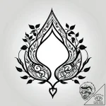 Recycling symbol made of withered leaves and… – style Jagger Old – tattoo sketch (09.11.2025 20:28)