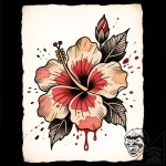 Tat tattoo sketch, vibrant hibiscus flower wi… – style Flux Inscriptions – tattoo sketch (09.11.2025 20:43)