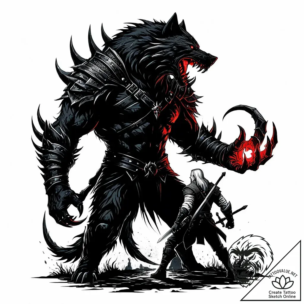 Tattoo sketch, monster claw and vesemirвђ™s s... - style Jaeger Mini - tattoo sketch (09.11.2025 20:49)