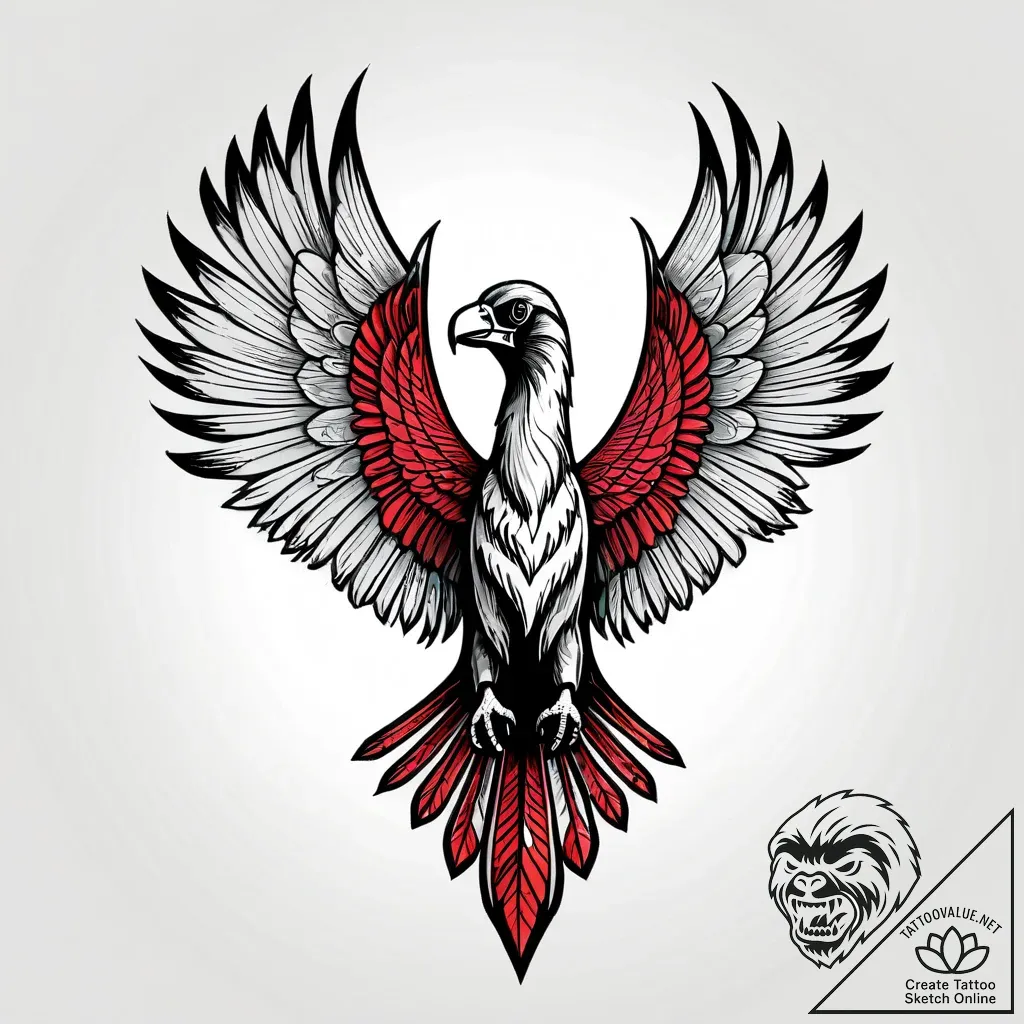 Vulture beak beneath celestial arch, tattoo s... - style Jagger Old - tattoo sketch (09.11.2025 20:52)