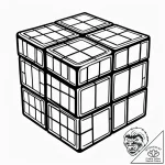 Rubik’s cube, tattoo sketch design, bold outl… – style Jaeger Simple – tattoo sketch (09.11.2025 21:34)