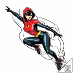 Eskizto, tattoo sketch, elastigirl sneaking t… – style Jaeger Mini – tattoo sketch (09.11.2025 22:48)