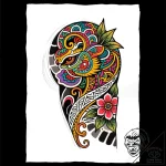 U, tattoo sketch design, highly detailed, int… – style Flux Inscriptions – tattoo sketch (09.11.2025 23:07)