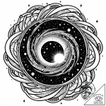 Tat tattoo sketch, black hole swirling with g… – style Jaeger Mini – tattoo sketch (09.11.2025 23:12)