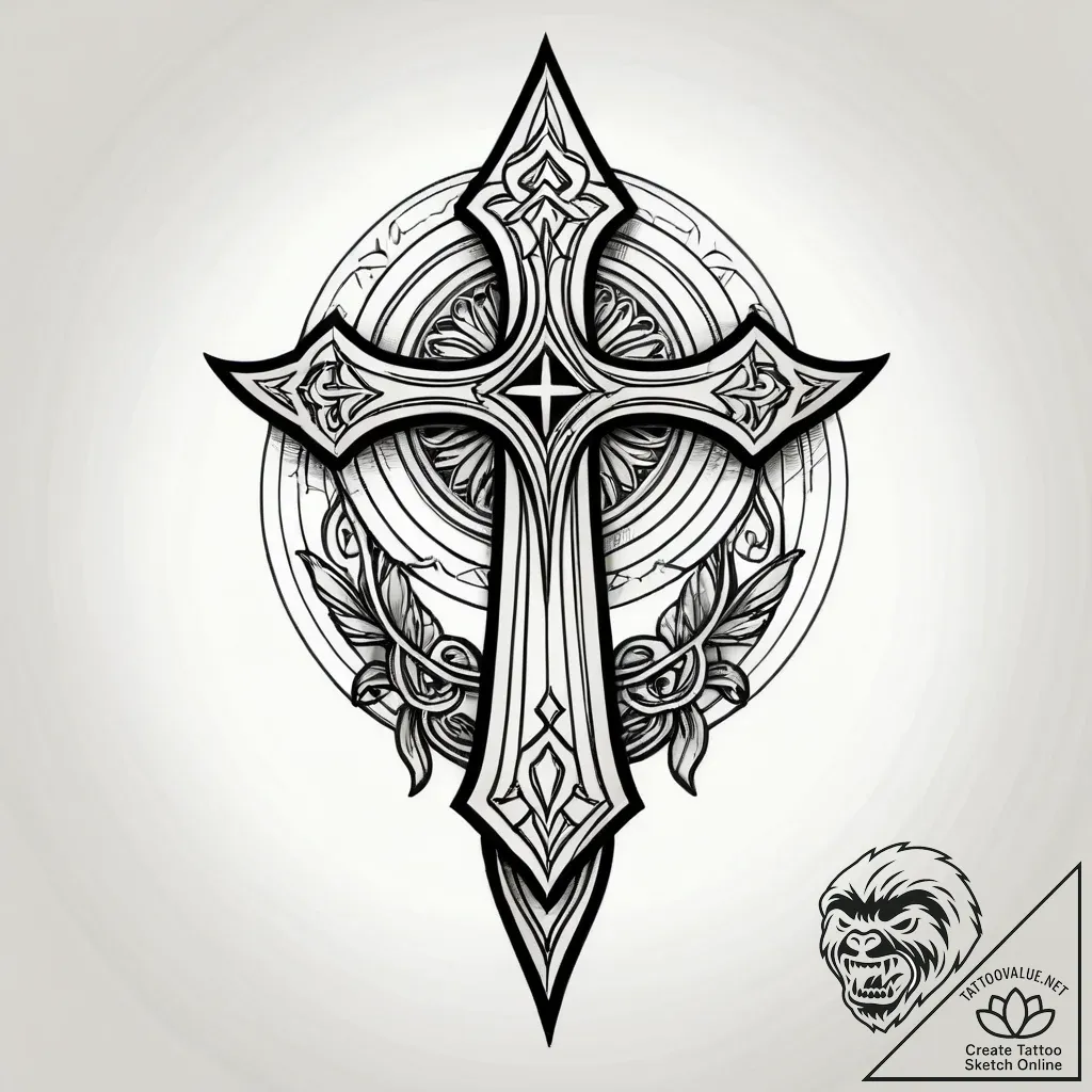 Malenia, blade of miquella from elden ring, c... - style Jagger Old - tattoo sketch (09.11.2025 23:40)