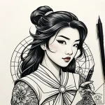 23 рјсѓр»р°рѕ ii (mulan ii, 2004), tattoo lin… – style Jaeger Simple – tattoo sketch (09.11.2025 23:45)
