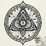 Checkerboard pattern, melting like a dali clo… – style Jagger Old – tattoo sketch (10.11.2025 00:13)