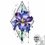 Iris of an eye showing a reflection of a gala… – style Jaeger Mini – tattoo sketch (10.11.2025 00:22)