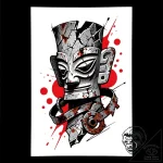 Pumpkin vine strangling relic, tattoo drawing… – style Flux Inscriptions – tattoo sketch (10.11.2025 00:40)