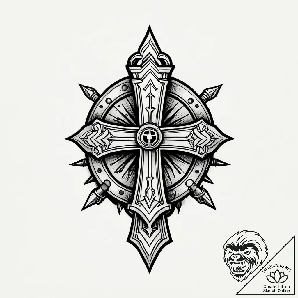 Trench warfare scene from wwi, stark and grim... - style Jagger Old - tattoo sketch (10.11.2025 01:00)