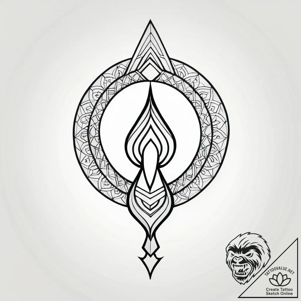 Angelic serpent dissolving into light, tattoo... - style Jagger Old - tattoo sketch (10.11.2025 02:13)