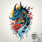 Animated dagger dripping with venom, ink illu… – style Jaeger Simple – tattoo sketch (10.11.2025 02:43)