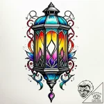 Lantern tethered by bone chains, artistic tat… – style Jagger Old – tattoo sketch (10.11.2025 03:13)