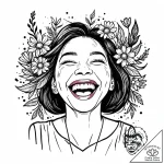 Tattoo sketch, gran crood laughing with wildf… – style Jaeger Mini – tattoo sketch (10.11.2025 03:21)