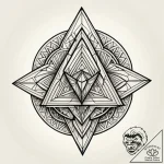 Cubes, artistic tattoo sketch, on a clean whi… – style Jagger Old – tattoo sketch (10.11.2025 04:24)