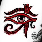 The eye of horus (is there as eye of ra, slig… – style Flux Inscriptions – tattoo sketch (10.11.2025 04:40)