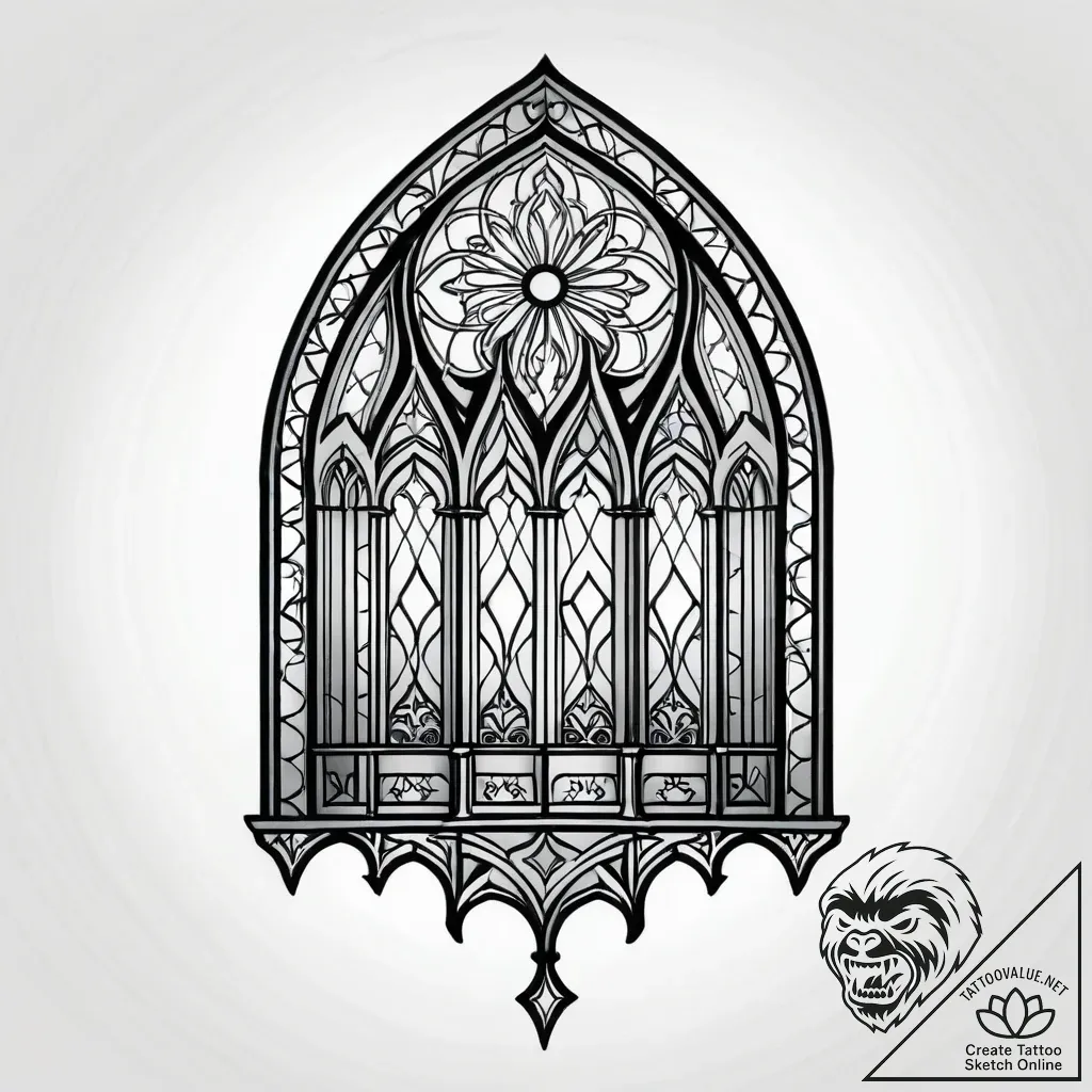 Tat tattoo sketch, candlelight illuminating g... - style Jagger Old - tattoo sketch (10.11.2025 05:12)