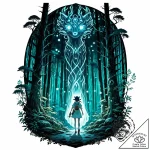 The forest spirits (kodama) from princess mon… – style Jaeger Mini – tattoo sketch (10.11.2025 05:21)