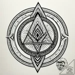 Wand sigil glowing in darkness, ink illustrat… – style Jagger Old – tattoo sketch (10.11.2025 05:37)