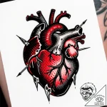 Ancient heart encased in ice, tattoo flash sh… – style Flux Inscriptions – tattoo sketch (10.11.2025 06:04)