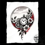 A whimsical bubble floating towards sky, asce… – style Flux Inscriptions – tattoo sketch (10.11.2025 06:28)