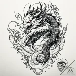 Q, tattoo sketch design, irezumi japanese tat… – style Jaeger Mini – tattoo sketch (10.11.2025 06:46)