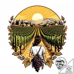 Tat tattoo sketch, winemaker harvesting grape… – style Jaeger Mini – tattoo sketch (10.11.2025 06:58)