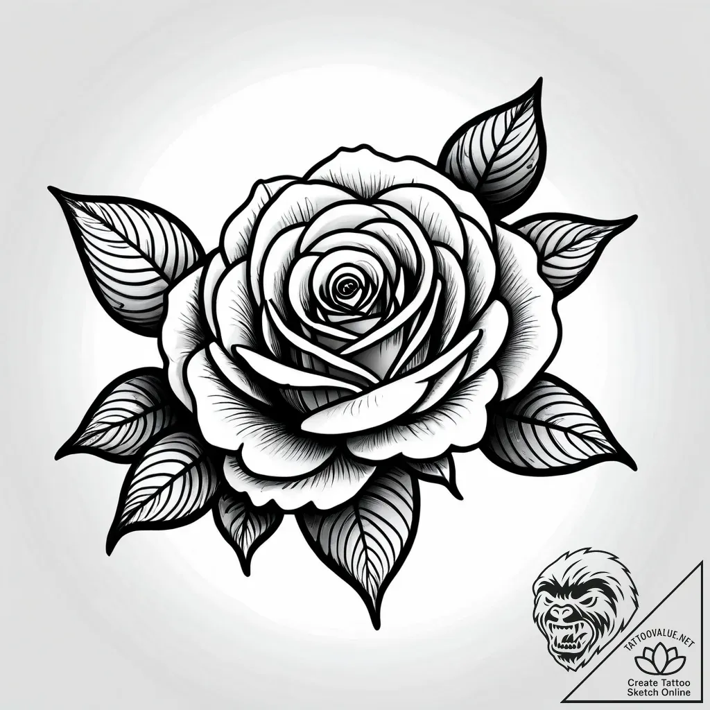 Black rose frozen in ice, tattoo sketch desig... - style Jagger Old - tattoo sketch (10.11.2025 07:13)