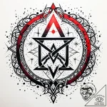 Twilight rune beneath celestial gate, ink ill… – style Jaeger Simple – tattoo sketch (10.11.2025 07:19)