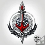 Navy seal trident symbol, sharp and menacing,… – style Jagger Old – tattoo sketch (10.11.2025 07:36)