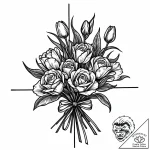 Tat tattoo sketch, floristвђ™s bouquet bloomi… – style Jaeger Mini – tattoo sketch (10.11.2025 08:46)