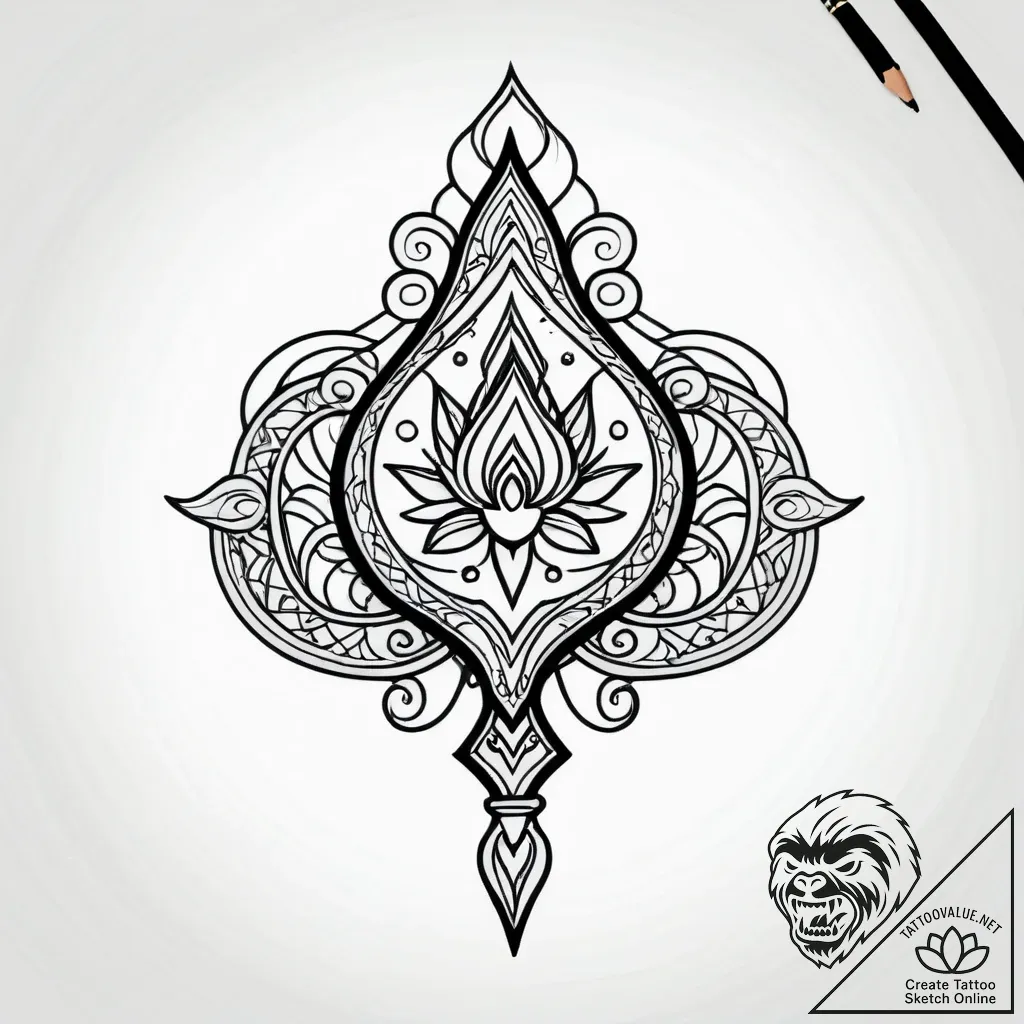 Tamagotchi pet on its screen, ink illustratio... - style Jagger Old - tattoo sketch (10.11.2025 09:37)