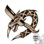 Razor talon piercing relic, artistic tattoo s… – style Flux Inscriptions – tattoo sketch (10.11.2025 10:04)