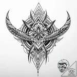 Kukri knife, wickedly curved, with a detailed… – style Jaeger Mini – tattoo sketch (10.11.2025 10:22)