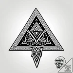 Triforce symbol from zelda, tattoo line art,… – style Jagger Old – tattoo sketch (10.11.2025 10:25)