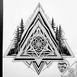 Avalanche crashing over forest, concept art f… – style Jaeger Simple – tattoo sketch (10.11.2025 10:40)