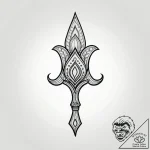 R, tattoo line art, on a clean white paper, i… – style Jagger Old – tattoo sketch (10.11.2025 10:46)