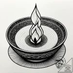 Kintsugi bowl bleeding golden light, tattoo l… – style Jagger Old – tattoo sketch (10.11.2025 11:34)