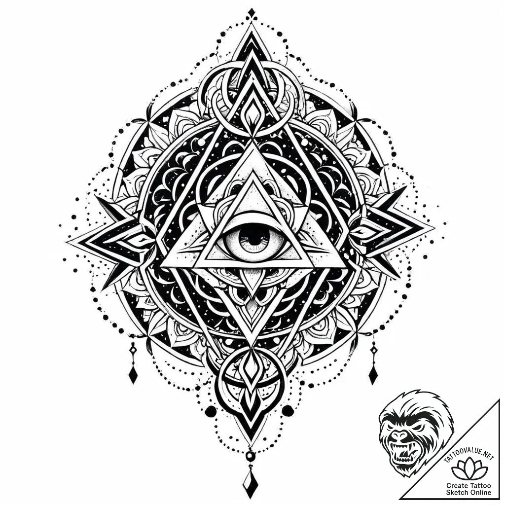 Ivory relic sealed with sigils, concept art f... - style Jaeger Mini - tattoo sketch (10.11.2025 12:19)