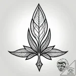 Leaf blade splitting stone, tattoo flash shee… – style Jagger Old – tattoo sketch (10.11.2025 12:34)