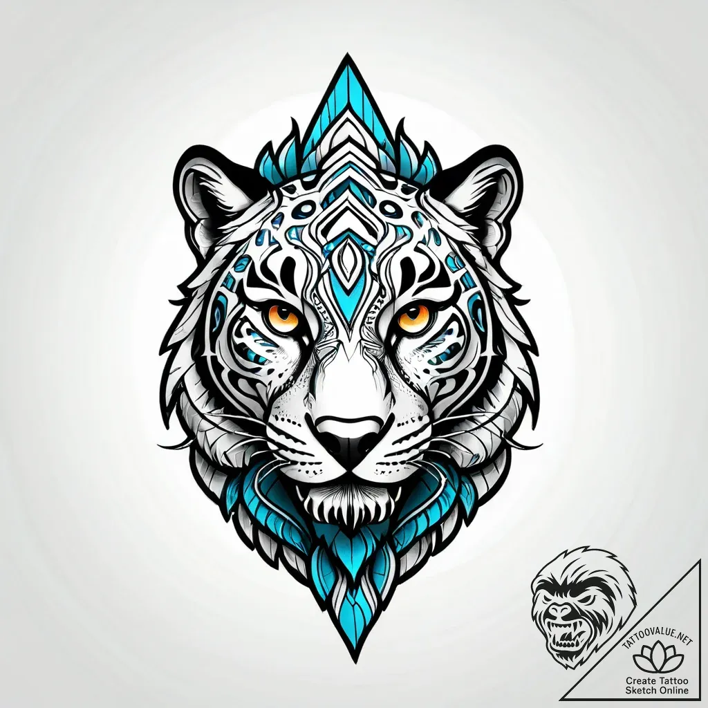 Jaguar warrior from aztec mythology, with obs... - style Jagger Old - tattoo sketch (10.11.2025 12:46)