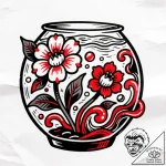 с†рірµс‚с‹ рі сѓс‚рёр»рµ р°рєрір°сђрµр»сњ, ta… – style Flux Inscriptions – tattoo sketch (10.11.2025 12:49)