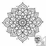 Tat tattoo sketch, floral mandala combining s… – style Jaeger Mini – tattoo sketch (10.11.2025 13:18)