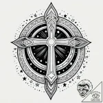Bone gate opening to stars, tattoo flash shee… – style Jagger Old – tattoo sketch (10.11.2025 13:21)