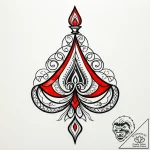 Nefertiti, tattoo flash sheet design, on a cl… – style Jagger Old – tattoo sketch (10.11.2025 14:34)