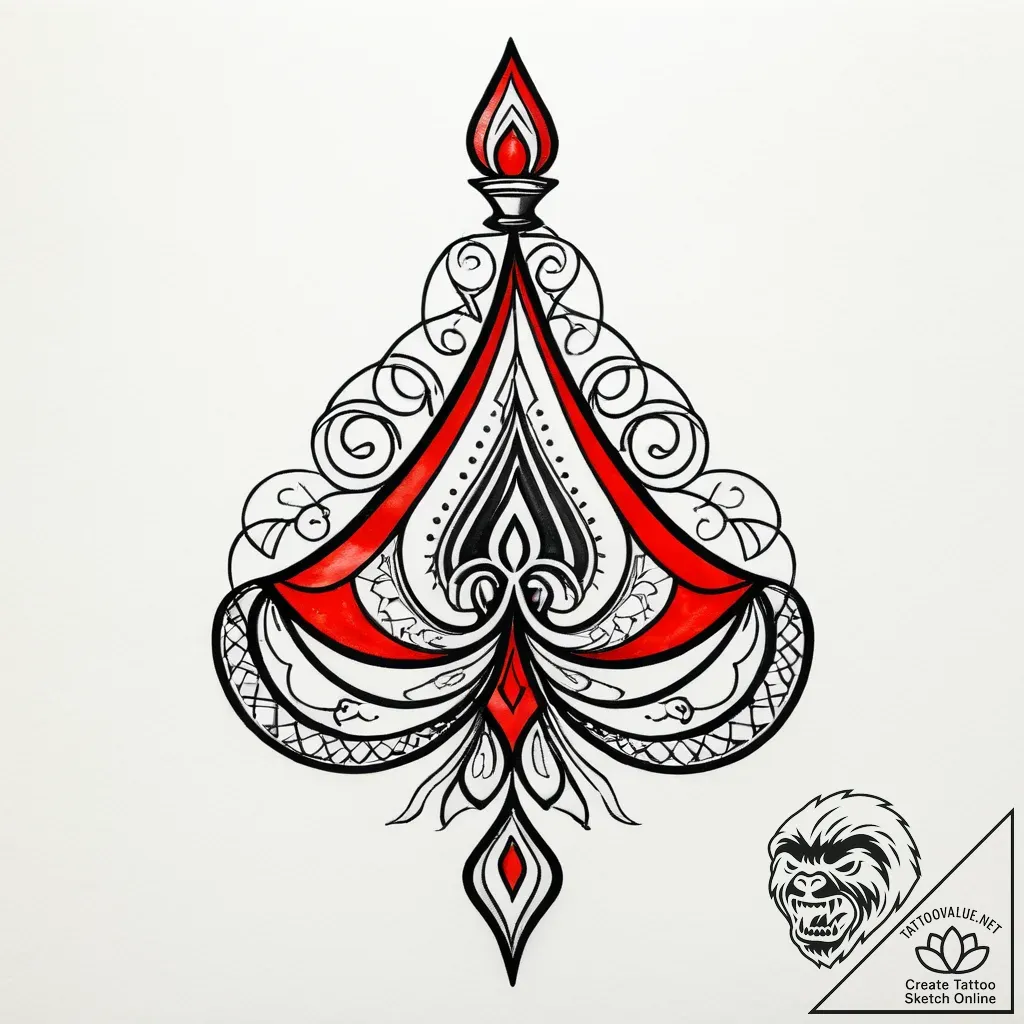 Nefertiti, tattoo flash sheet design, on a cl... - style Jagger Old - tattoo sketch (10.11.2025 14:34)